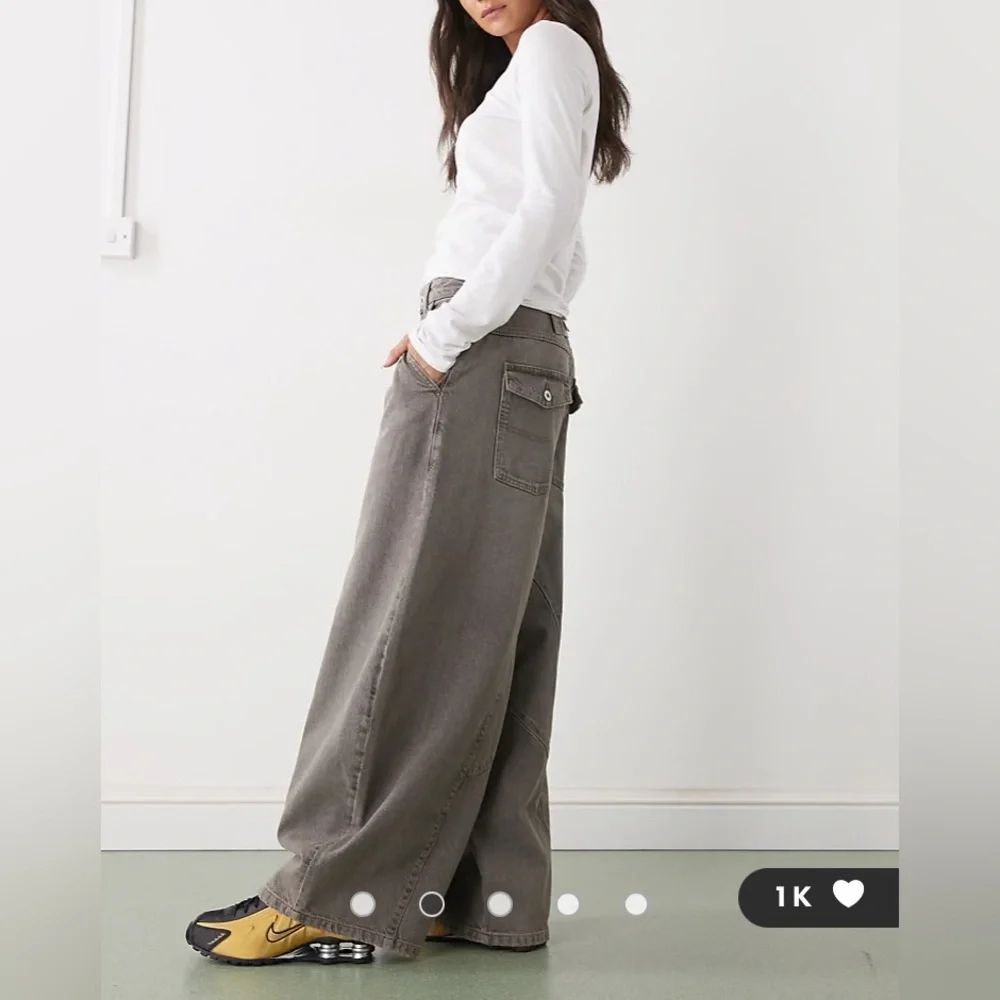 COLLUSION XL balloon X006 barrel jeans washed grey 24 x 26 super baggy wide - Picture 6 of 13